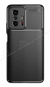 Eiroo Rugged Carbon Xiaomi 11T Pro Siyah Silikon Kılıf - 1