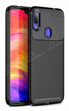 Eiroo Rugged Carbon Xiaomi Redmi Note 7 / Note 7 Pro Siyah Silikon Kılıf - 1