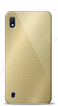 Eiroo Samsung Galaxy A10 Silikon Kenarlı Aynalı Gold Kılıf - 1