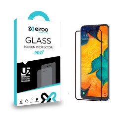 Eiroo Samsung Galaxy A20S Tempered Glass Full Cam Ekran Koruyucu - 1