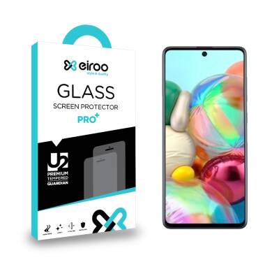 Eiroo Samsung Galaxy A71 Tempered Glass Cam Ekran Koruyucu - 1