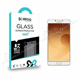 Eiroo Samsung Galaxy C9 Pro Tempered Glass Cam Ekran Koruyucu - 1