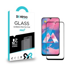 Eiroo Samsung Galaxy M30 Tempered Glass Full Siyah Cam Ekran Koruyucu - 1