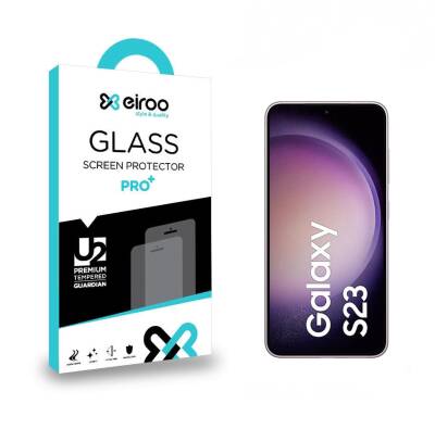 Eiroo Samsung Galaxy S23 Tempered Glass Cam Ekran Koruyucu - 1