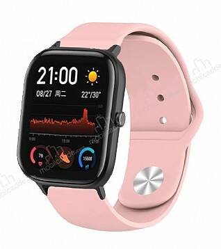 Eiroo Samsung Galaxy Watch 3 41 mm Spor Silikon Pembe Kordon - 1