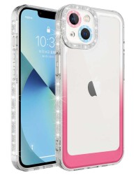 Eiroo Shimmer iPhone 14 Kamera Korumalı Silikon Kılıf - 1