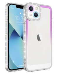 Eiroo Shimmer iPhone 14 Kamera Korumalı Silikon Kılıf - 7