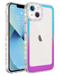 Eiroo Shimmer iPhone 14 Kamera Korumalı Silikon Kılıf - 11