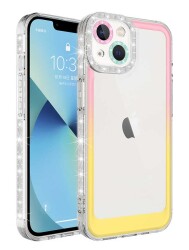 Eiroo Shimmer iPhone 14 Kamera Korumalı Silikon Kılıf - 13