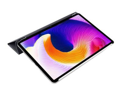 Eiroo Smart Xiaomi Pad SE Kapaklı Standlı Siyah Deri Kılıf - 5