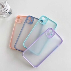 Eiroo Soft Touch iPhone 11 Pro Max Ultra Koruma Lila Kılıf - 4