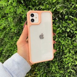 Eiroo Space iPhone 13 Pro Max Pembe Rubber Kılıf - 3