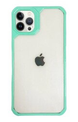 Eiroo Space iPhone 13 Pro Max Yeşil Rubber Kılıf - 1