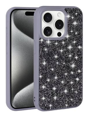 Eiroo Stone iPhone 15 Pro Max Taşlı Silikon Kılıf - 3