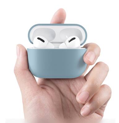 Eiroo Thin Split AirPods 3 Yeşil Silikon Kılıf - 2