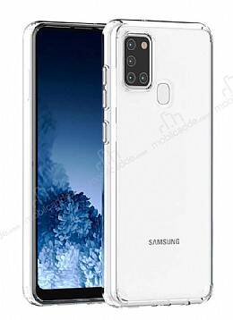 Eiroo Trace Samsung Galaxy A21s Şeffaf Silikon Kılıf - 1