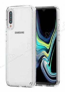 Eiroo Trace Samsung Galaxy A50 Şeffaf Silikon Kılıf - 1