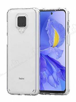 Eiroo Trace Xiaomi Redmi Note 9S Şeffaf Silikon Kılıf - 1