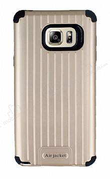 Eiroo Travel Samsung Galaxy Note 5 Ultra Koruma Gold Kılıf - 1