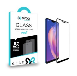 Eiroo Xiaomi Mi 8 Lite Tempered Glass Full Siyah Cam Ekran Koruyucu - 1