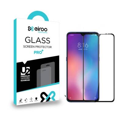 Eiroo Xiaomi Mi 9 Lite Tempered Glass Full Siyah Cam Ekran Koruyucu - 1