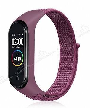 Eiroo Xiaomi Mi Band 3 Mor Kumaş Kordon - 1