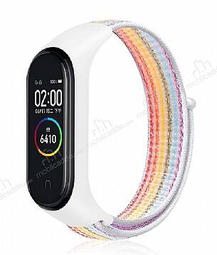 Eiroo Xiaomi Mi Band 3 Renkli Kumaş Kordon - 1