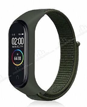 Eiroo Xiaomi Mi Band 3 Yeşil Kumaş Kordon - 1