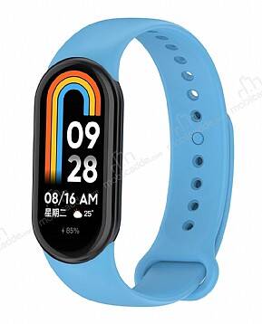 Eiroo Xiaomi Mi Band 8 Mavi Silikon Kordon - 1