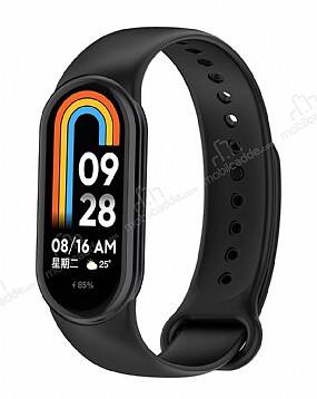 Eiroo Xiaomi Mi Band 8 Siyah Silikon Kordon - 1