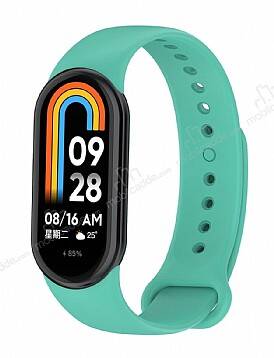 Eiroo Xiaomi Mi Band 8 Yeşil Silikon Kordon - 1