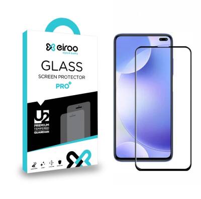 Eiroo Xiaomi Poco X2 Tempered Glass Full Siyah Cam Ekran Koruyucu - 1