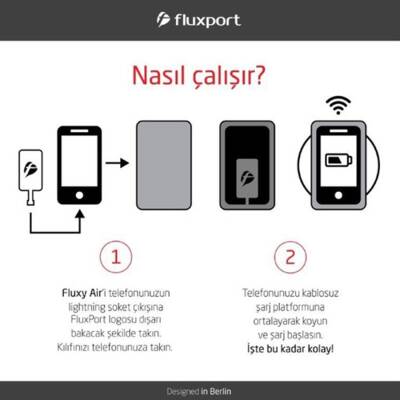 FluxPort Fluxy Air Lightning Kablosuz Şarj Alıcısı - 5