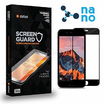 Dafoni iPhone 6 / 6S Full Nano Premium Siyah Ekran Koruyucu