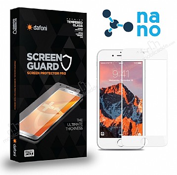 Dafoni iPhone 7 / 8 Full Nano Premium Beyaz Ekran Koruyucu