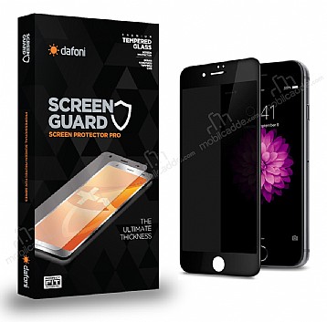 Dafoni iPhone 7 / 8 Full Privacy Tempered Glass Premium Siyah Cam Ekran Koruyucu