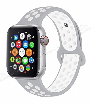 Eiroo Apple Watch 4 / Watch 5 Gri Spor Kordon (44 mm)
