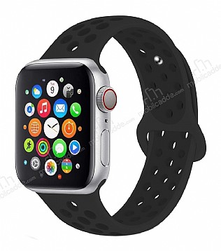 Eiroo Apple Watch SE Siyah Spor Kordon (40 mm)