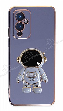 Eiroo Astronot OnePlus 9 Standl Mavi Silikon Klf