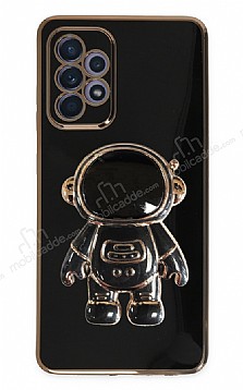 Eiroo Astronot Samsung Galaxy A52s 5G Standl Siyah Silikon Klf