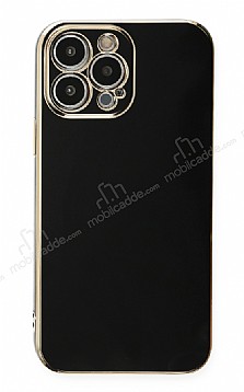 Eiroo Borderline iPhone 13 Pro Max Kamera Korumal Siyah Silikon Klf
