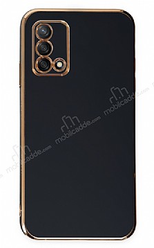 Eiroo Borderline Oppo A74 4G Kamera Korumal Siyah Silikon Klf