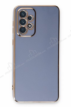 Eiroo Borderline Samsung Galaxy A33 5G Kamera Korumal Mavi Silikon Klf