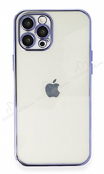 Eiroo Camera Protect iPhone 11 Pro Max Kamera Korumal Mor Silikon Klf