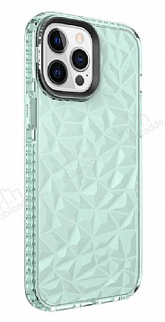 Eiroo Color Crystal iPhone 13 Pro Max Yeil Silikon Klf