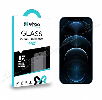 Eiroo iPhone 12 / 12 Pro 6.1 in Tempered Glass Cam Ekran Koruyucu