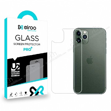 Eiroo iPhone 12 Pro Max 6.7 in Tempered Glass Arka Cam Gvde Koruyucu