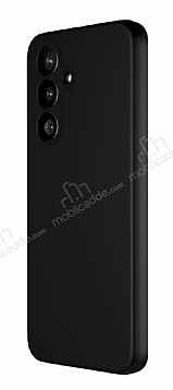 Eiroo Lansman Samsung Galaxy S23 FE Siyah Silikon Klf