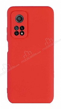 Eiroo Lansman Xiaomi Mi 10T 5G Kamera Korumal Krmz Silikon Klf