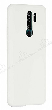 Eiroo Lansman Xiaomi Redmi 9 Beyaz Silikon Klf
